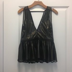 NWOT EXPRESS black and gold top
